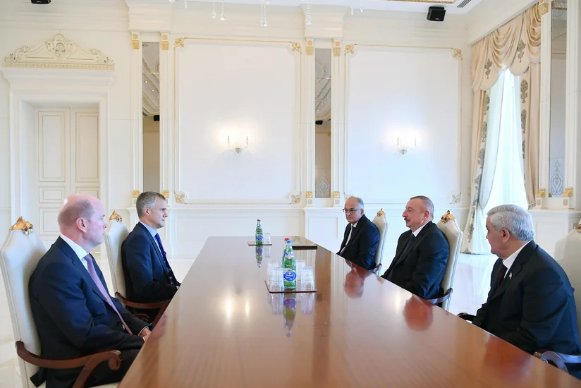 President Ilham Aliyev received delegation led by chairman of BP Board