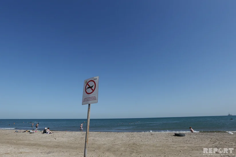 Sabah Abşeron çimərliklərində dəniz suyunun temperaturu 27-28 dərəcə isti olacaq