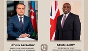 Ceyhun Bayramov Britaniyanın dövlət katibi ilə İsrail-İran qarşıdurması ətrafında müzakirələr aparıb