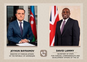 Ceyhun Bayramov Britaniyanın dövlət katibi ilə İsrail-İran qarşıdurması ətrafında müzakirələr aparıb