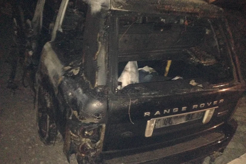 Bakıda iki maşının toqquşması nəticəsində yanğın baş verib, 2 nəfər ölüb - FOTO