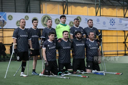 Bakı Olimpiya Stadionunda Qarabağ və Neftçi amputant futbol komandalarının oyunu keçirilib