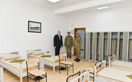 Ali Baş Komandan Beyləqanda yeni inşa edilən “N” saylı hərbi hissədə yaradılan şəraitlə tanış olub - ƏLAVƏ OLUNUB