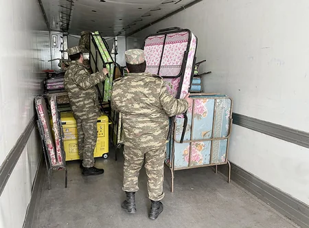 Azerbaijani Defense Ministry sends another batch of aid to Türkiye