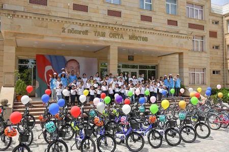 200 bicycles gifted to children across Azerbaijani districts at Leyla Aliyeva's initiative