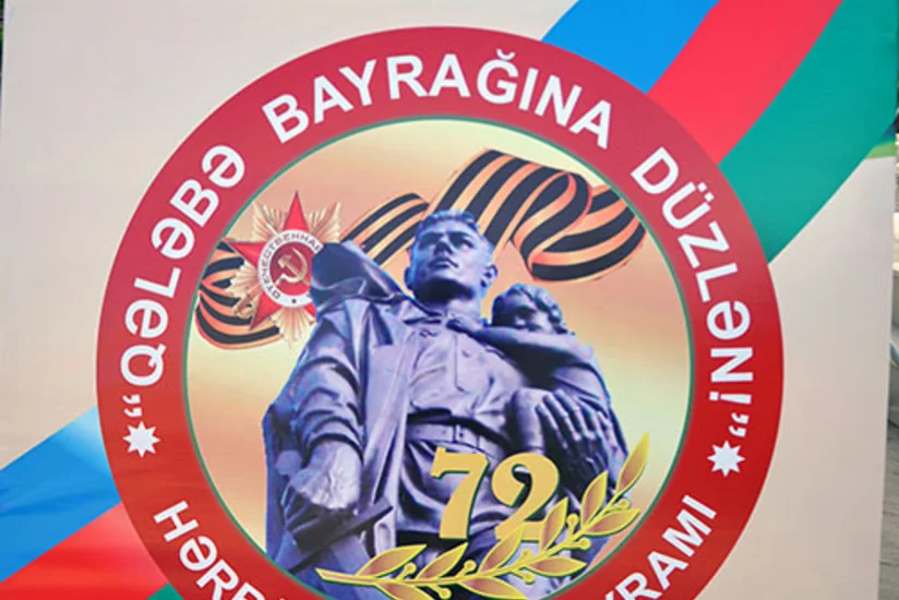 Beyləqanda faşizm üzərində qələbənin 72-ci ildönümü ilə əlaqədar hərbi şöhrət bayramı keçirilib