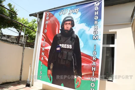 Jurnalist Məhərrəm İbrahimovun şəhid olmasının ildönümü münasibətilə mərasim keçirilib
