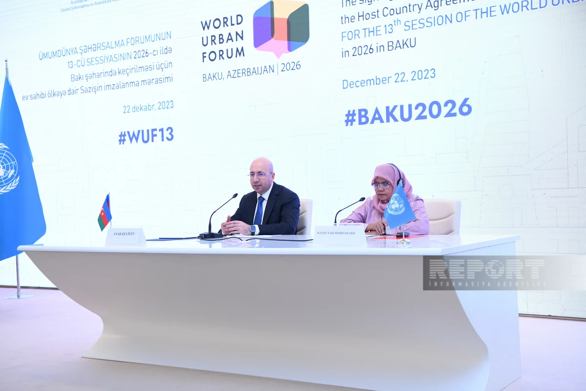 Bakıda keçiriləcək Ümumdünya Şəhərsalma Forumunun mövzusu açıqlanıb