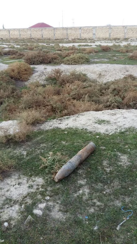 ANAMA Xızıda 98 ədəd partlamamış hərbi sursat tapıb