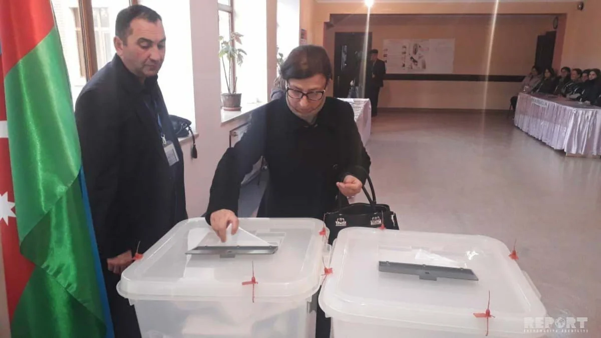 Ağdaşda bələdiyyə seçkiləri üzrə səsvermə davam edir - VİDEO