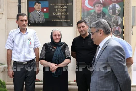 Bakıda daha bir şəhidin xatirəsinə tikilən bulağın açılışı olub