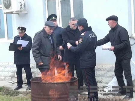 ​Salyanda 2 kq-dan artıq narkotik maddə məhv edilib - FOTO