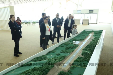 Gürcüstan nümayəndə heyəti Füzuli hava limanında olub