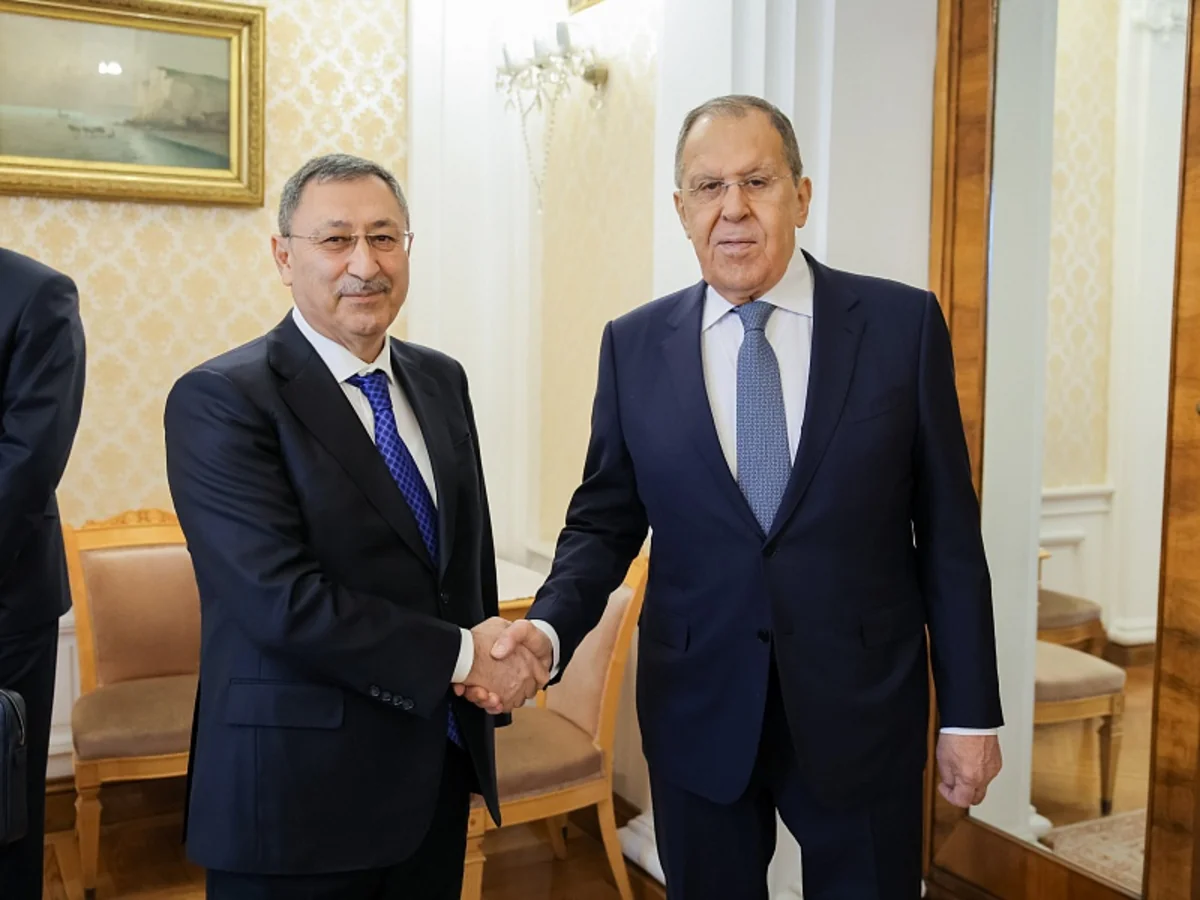 Azerbaijani presidential rep, Lavrov mull development of bilateral relations