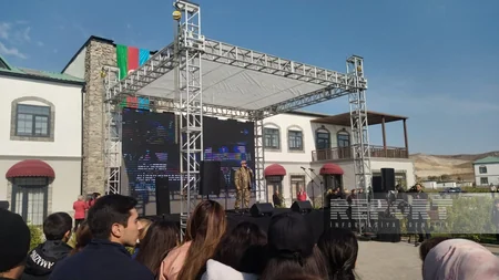 Жители Агалы впервые отметили День Победы в родном селе
