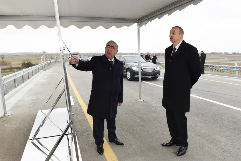 Mingəçevir-Bəhramtəpə yolunun 26 kilometrlik hissəsi istismara verilib