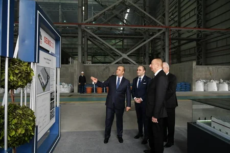 Sumqayıt Kimya Sənaye Parkında əlvan metallar və ferroərintilər zavodunun açılışı olub
