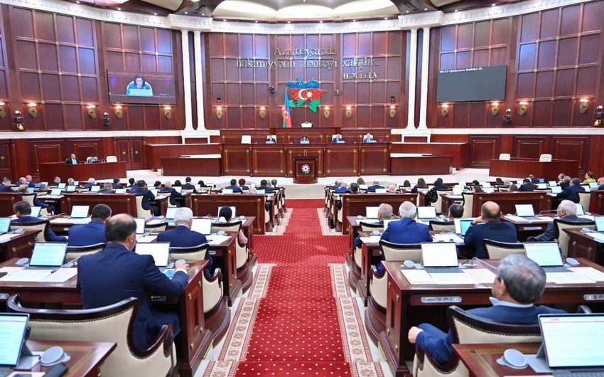 Milli Məclisin iyunun 25-də keçiriləcək plenar iclasının gündəliyi açıqlanıb