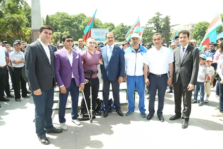 Gəncənin 2019-cu il üçün Avropa İdman Şəhəri tituluna layiq görülməsi münasibəti ilə “İdman paradı” keçirilib - VİDEO