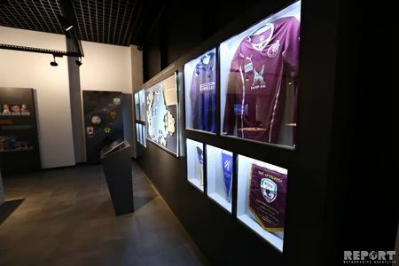 “Neftchi” football club museum and fan shop presented