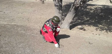 Qazaxda top mərmisi tapılıb