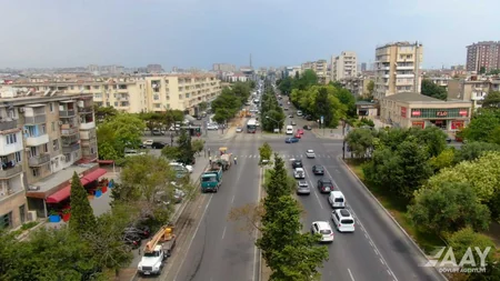 Bakının Əhməd Rəcəbli küçəsinin bir hissəsi təmir olunur
