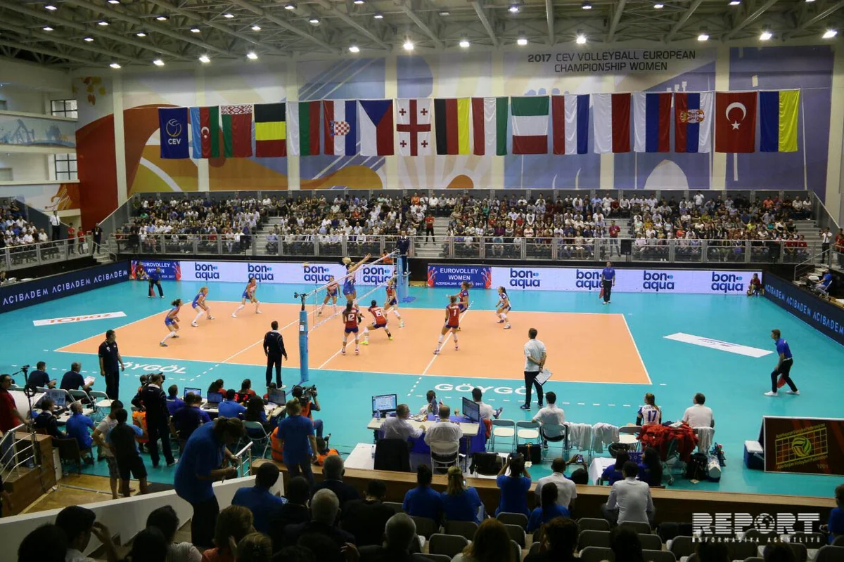 Bu gün voleybolçu qadınların Avropa çempionatında daha 7 qrup oyunu keçiriləcək