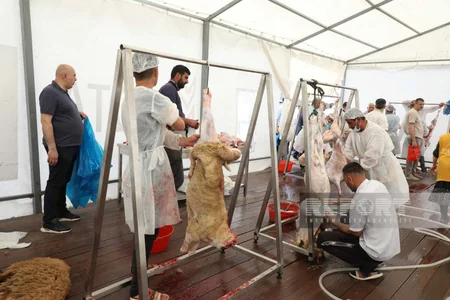 Bakıda Qurban kəsimi - FOTOREPORTAJ