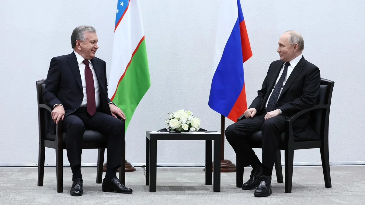 Президенты РФ и Узбекистана обсудили предстоящий визит Путина в Ташкент