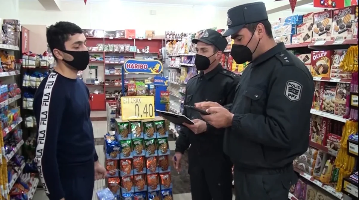 Balakəndə polis karantin rejimi ilə əlaqədar nəzarət-profilaktik tədbirlər keçirir