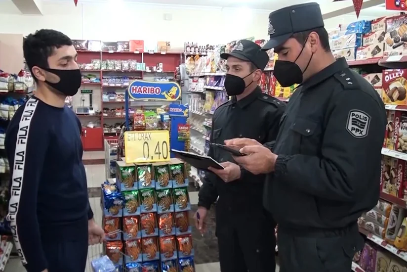 Balakəndə polis karantin rejimi ilə əlaqədar nəzarət-profilaktik tədbirlər keçirir