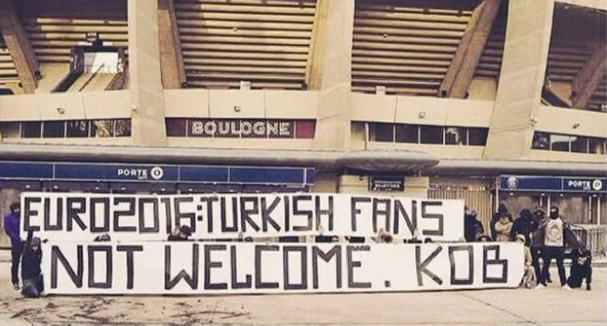 Fransalı azarkeşlər türkiyəli fanatlara mesaj göndərib