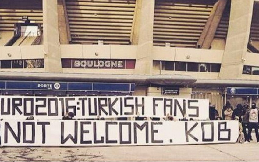 Fransalı azarkeşlər türkiyəli fanatlara mesaj göndərib