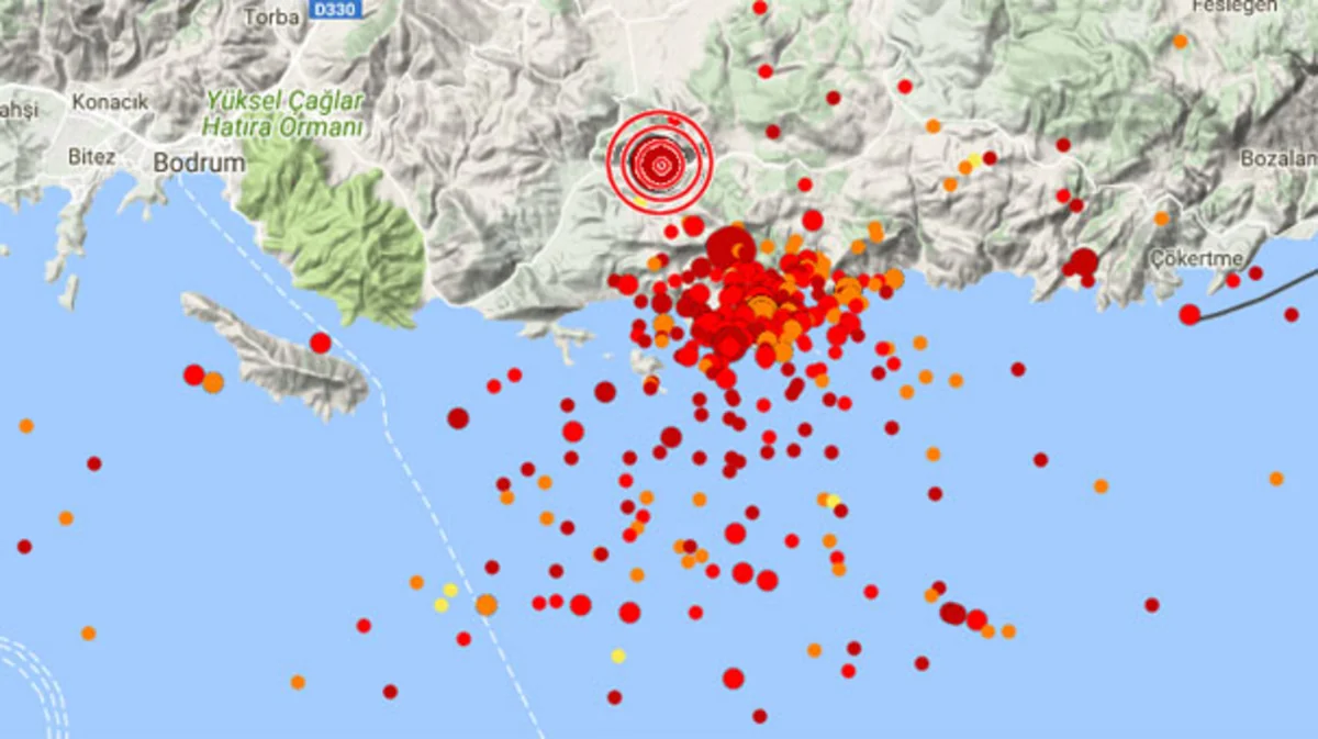 Bodrumda 5,3 bal gücündə zəlzələ olub