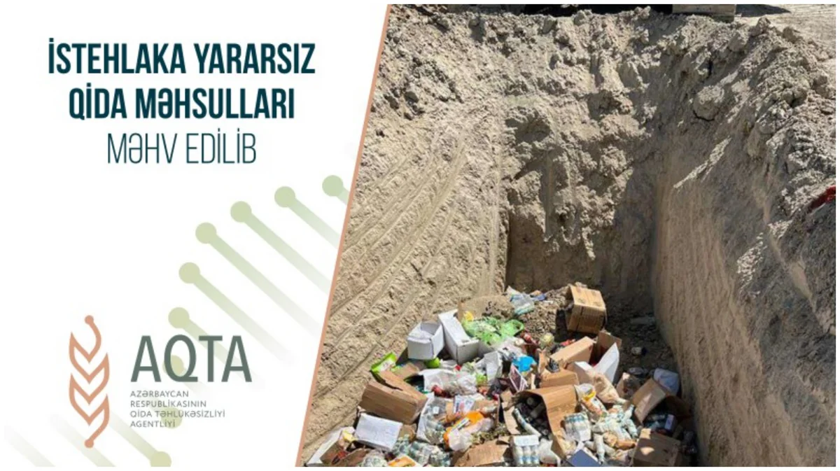 İstehlaka yararsız qida məhsulları məhv edilib