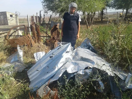 ​ANAMA Tərtər və Ağdamda 11 partlayış yerinə baxış keçirib