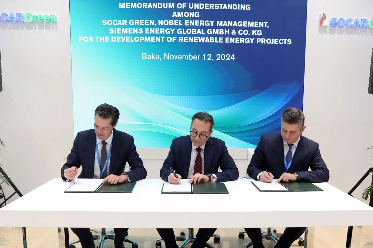 “SOCAR Green” Azərbaycanda “yaşıl enerji” mənbələrinin inkişafı üçün strateji sazişlər imzalayıb