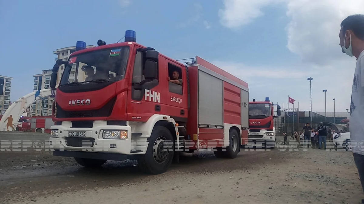 Next group of Azerbaijani firefighters reaches Turkey's Ordu
