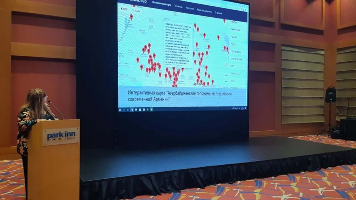 Interactive map of Azerbaijani toponyms in Armenian territory presented