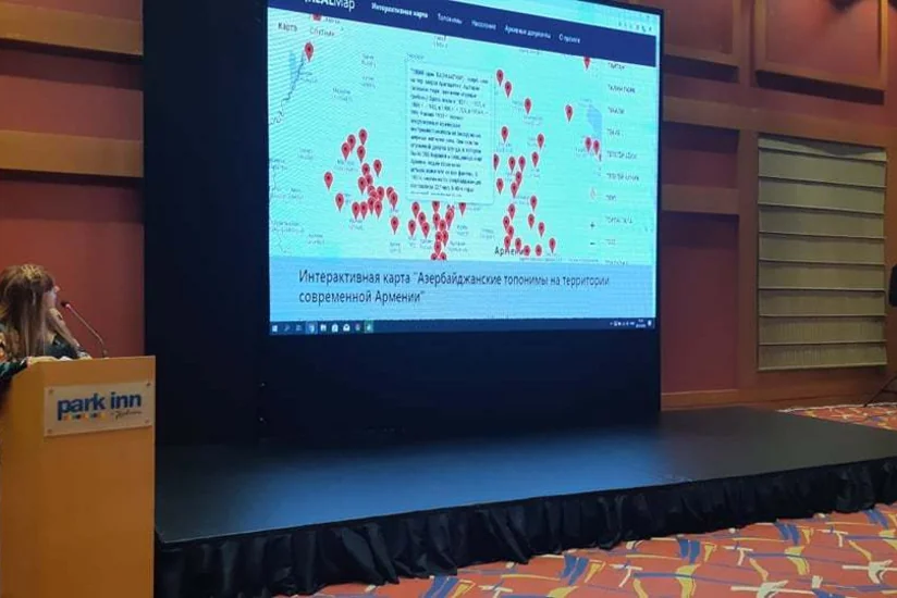 Interactive map of Azerbaijani toponyms in Armenian territory presented