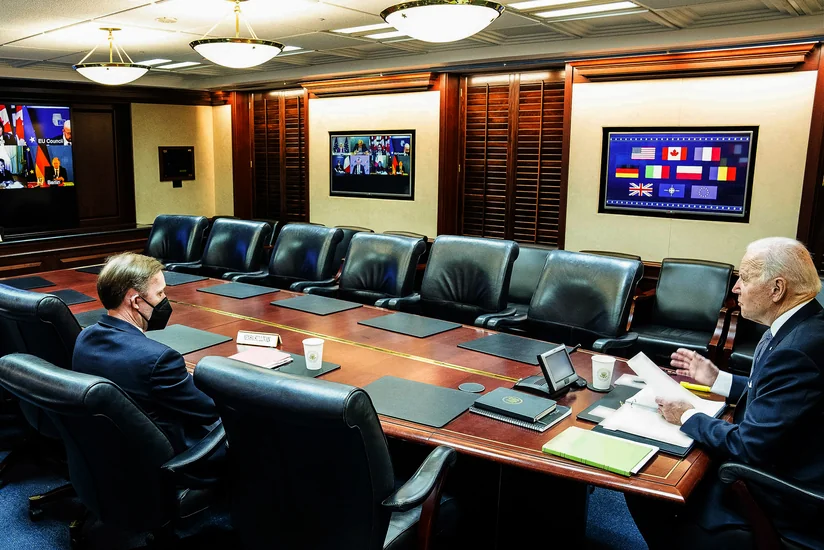 Байден обсудил с союзниками в ЕС и НАТО координацию по Украине