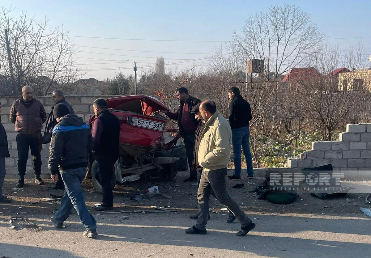 В Шамкире столкнулись два автомобиля, есть погибший