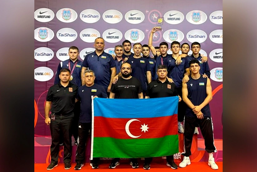 Azərbaycanın yunan-Roma güləşi millisi Avropa çempionu olub
