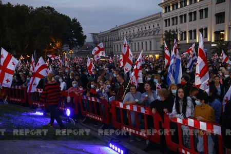 В Тбилиси завершился митинг сторонников Саакашвили