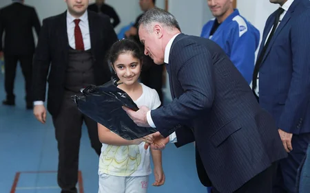 Kaspi Liseyinin Ağ şəhər filialında cüdo zalının açılışı olub