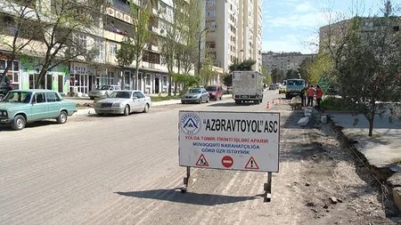 Xətai rayonunun bir neçə küçəsinin təmirinə başlanılıb