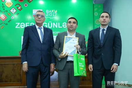 Report News Agency gets award for Baku 2017 Islamic Games