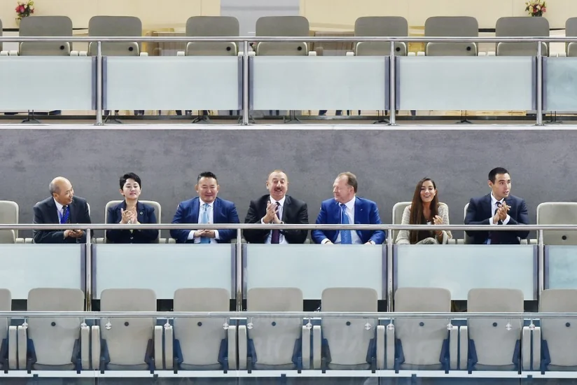 Prezident İlham Əliyev cüdo üzrə dünya çempionatında final görüşünə baxıb - YENİLƏNİB