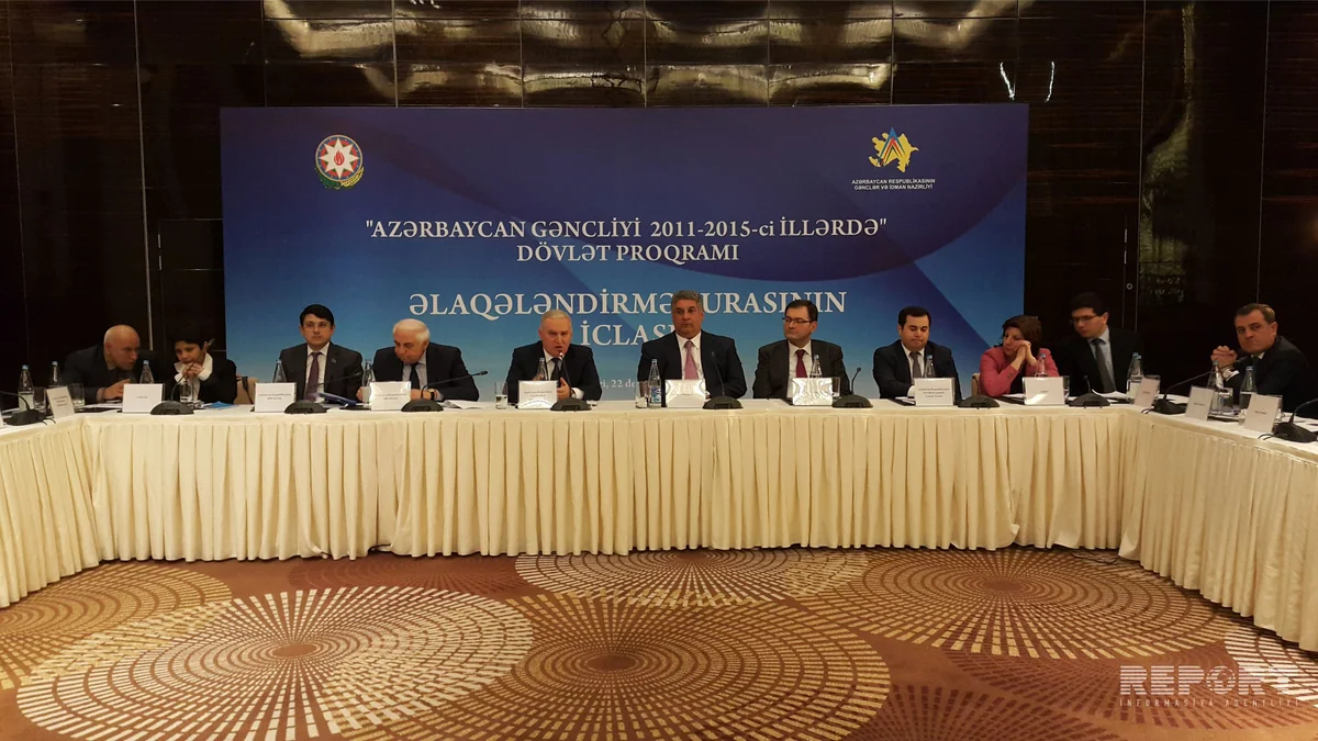 “Azərbaycan gəncliyi 2011-2015-ci illərdə” Dövlət Proqramının yekunlarına dair Əlaqələndirmə Şurasının iclası keçirilib