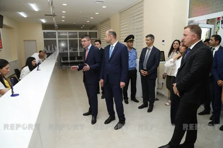 “Azərpoçt”un yenilənmiş Abşeron filialının açılışı olub